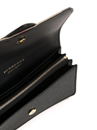 Shop Burberry The Small Buckle Bag In House Check And Leather