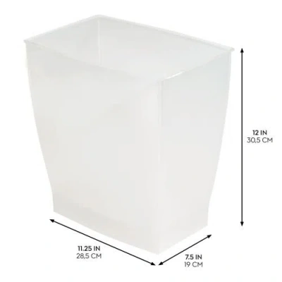 Mono Small Rectangular Bathroom Trash Cans