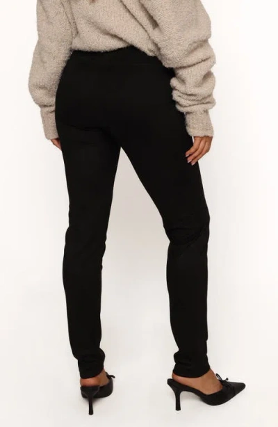 Petal And Pup Petal & Pup Carolyn Faux Suede Leggings In Black