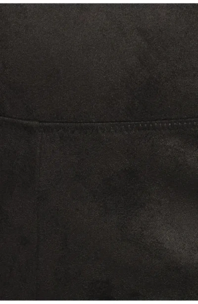 Petal And Pup Petal & Pup Carolyn Faux Suede Leggings In Black