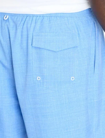 Harbor Bay By Dxl Big & Tall Crosshatched Swim Trunks