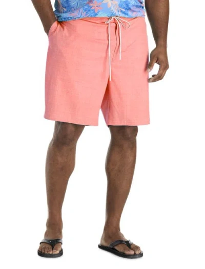 Harbor Bay By Dxl Big & Tall Crosshatched Swim Trunks