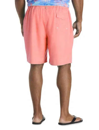 Harbor Bay By Dxl Big & Tall Crosshatched Swim Trunks