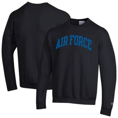 Champion Black Air Force Falcons Basic Arch Fleece Pullover Sweatshirt