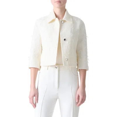 Akris Winslow Sequin Bouclé Crop Jacket