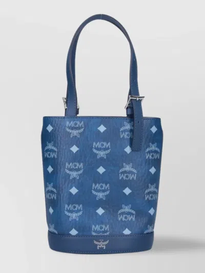 Mcm Handle Strap Shoulder Bag In Blue