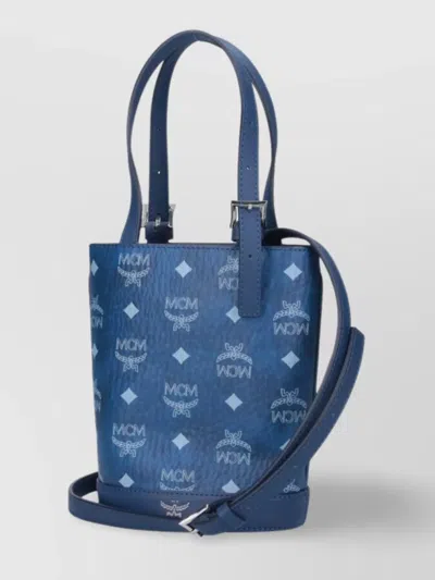 Mcm Handle Strap Shoulder Bag In Blue