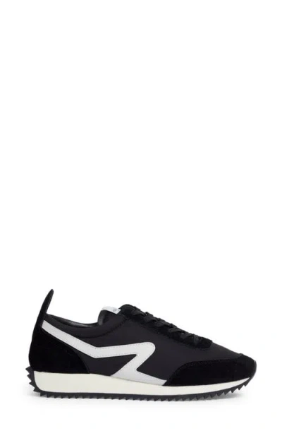 Rag & Bone Retro Runner Suede And Leather-trimmed Recycled Shell Sneakers