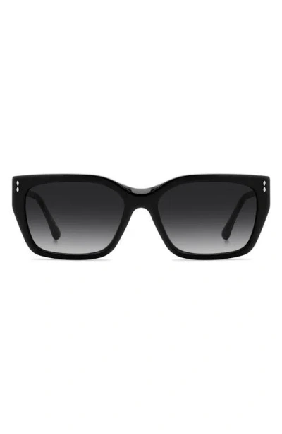 Isabel Marant 58mm Rectangular Sunglasses In Black