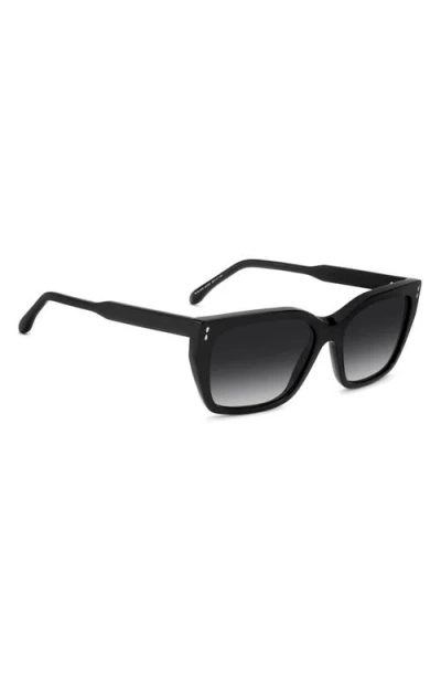 Isabel Marant 58mm Rectangular Sunglasses In Black