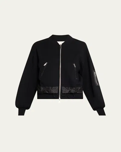 3.1 Phillip Lim Zip-fastening Balloon-sleeve Jacket In Black