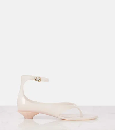 Chloé Chloe Women Pastel Pink Tpu Chloe Jelly Thong Sandals