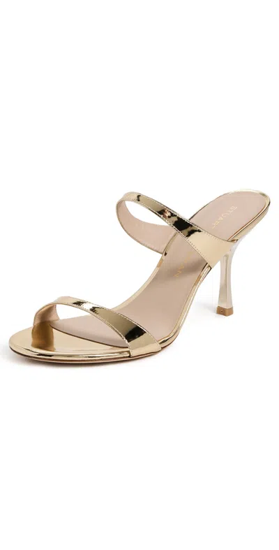 Stuart Weitzman Nudist Slides 85mm Platino