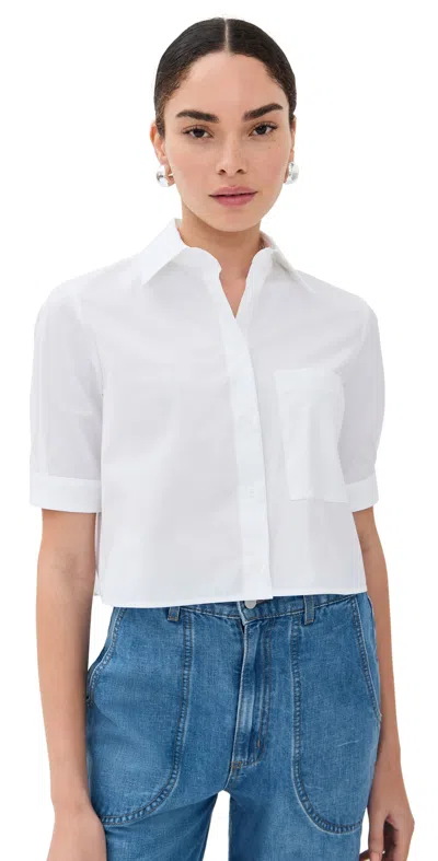 Twp Next Ex Cropped Shirt In Superfine Cotton