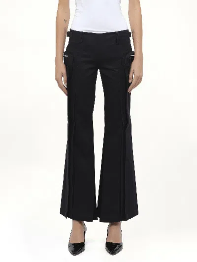 Fax Copy Express Women's Flared Cargos In Black