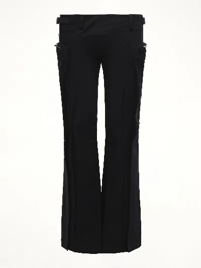 Fax Copy Express Women's Flared Cargos In Black