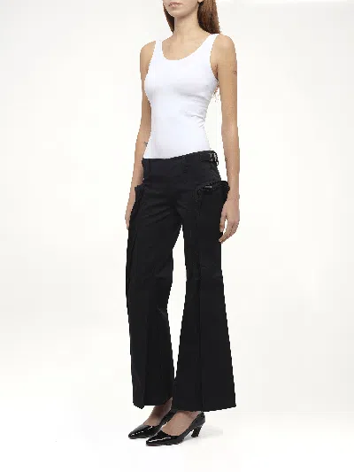 Fax Copy Express Women's Flared Cargos In Black