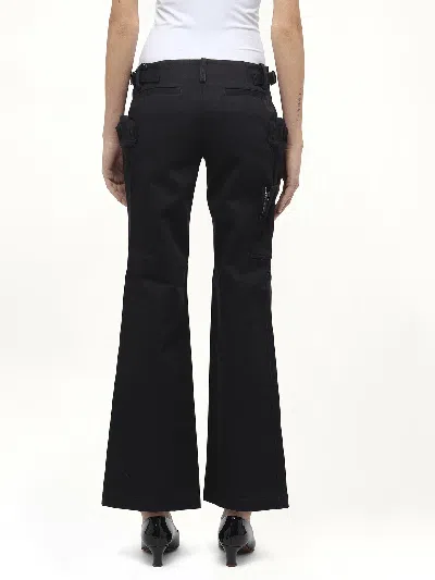 Fax Copy Express Women's Flared Cargos In Black