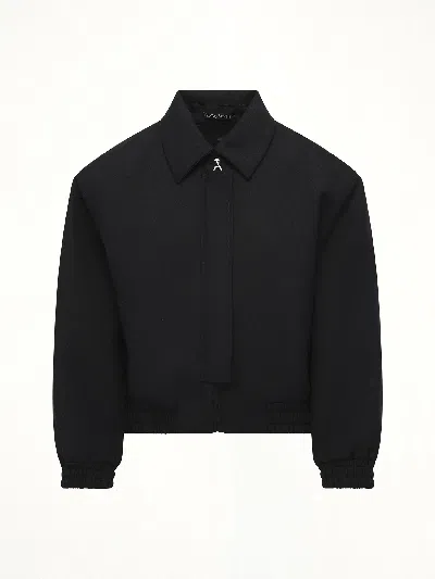 Fax Copy Express Women's Zip Shoulder Jacket In Black