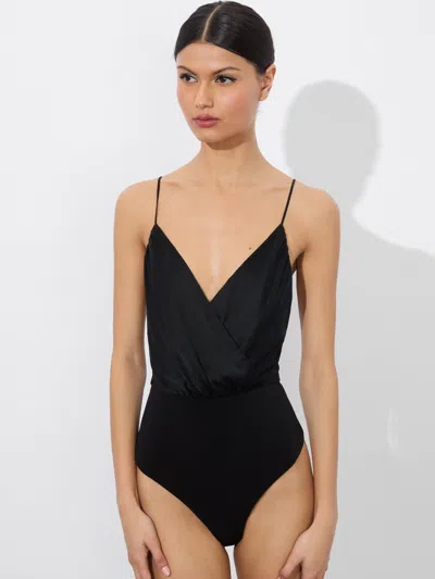 Alice And Olivia Callie Silk-blend Bodysuit