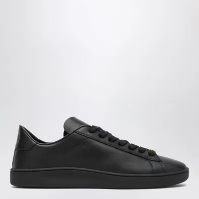 Valentino Royco Nappa Leather Sneakers In Black