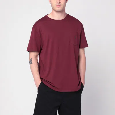 Polo Ralph Lauren Wine Red Cotton T-shirt Classic-fit In Brown