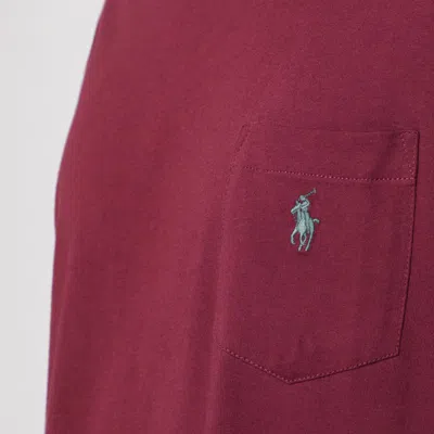 Polo Ralph Lauren Wine Red Cotton T-shirt Classic-fit In Brown