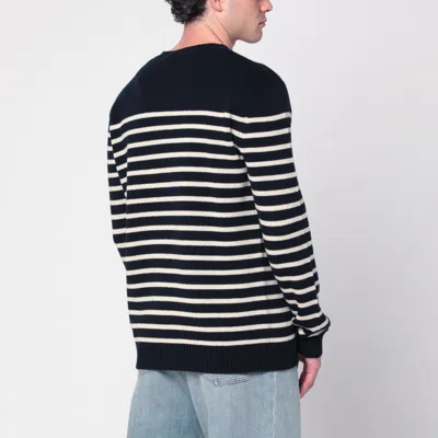 Valentino "chez Valentine" Wool Sweater In Blue