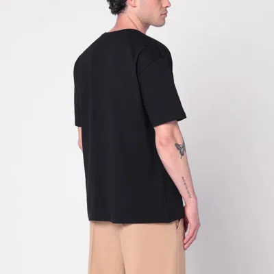 Valentino Chat De La Maison Cotton T-shirt In Black