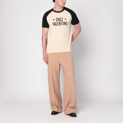 Valentino Camel-coloured Wool Trousers