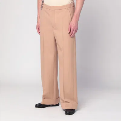 Valentino Camel-coloured Wool Trousers