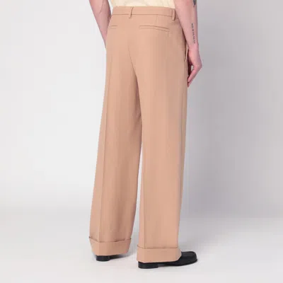 Valentino Camel-coloured Wool Trousers