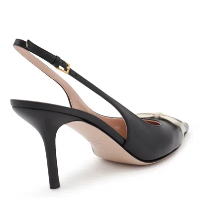 Valentino Black Pointed Slingback With Bow