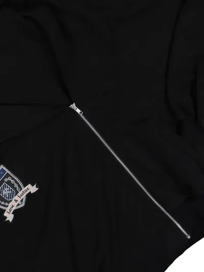 Gmbh Logo-patch Hoodie In Black