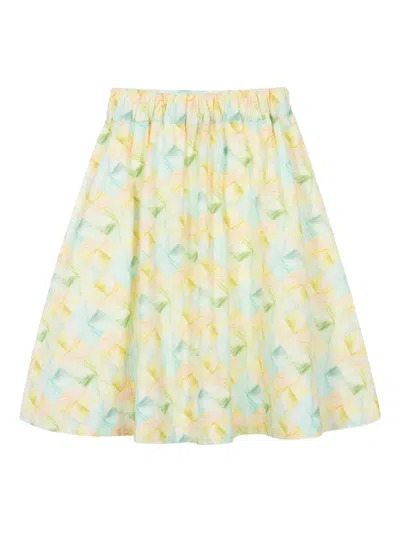 Aigner Patterned Flared Skirt