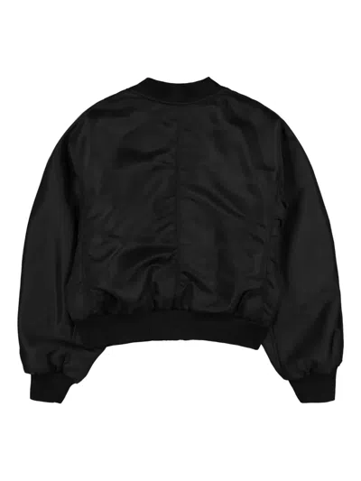 Gmbh Logo-motif Bomber Jacket In Black