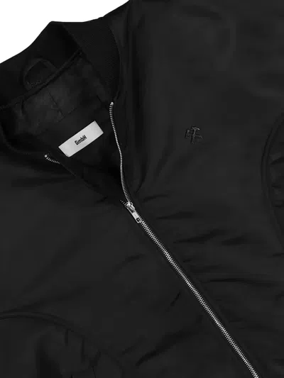 Gmbh Logo-motif Bomber Jacket In Black