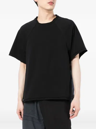 垂坠下摆插肩式衣袖T恤