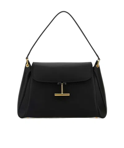 Tom Ford Tara Medium Shoulder Bag L1869lcl490g 1n001 In Black
