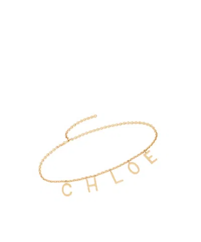 Chloé Logo Letters Jewelry Chain Belt