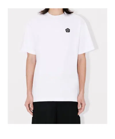 Kenzo White Cotton T-shirt In White