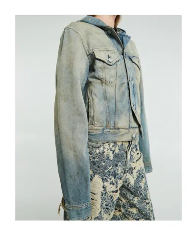 Acne Studios Long Sleeve Casual Jacket In Blue