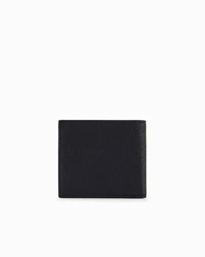 Giorgio Armani Grained-textured Leather Wallet In Black