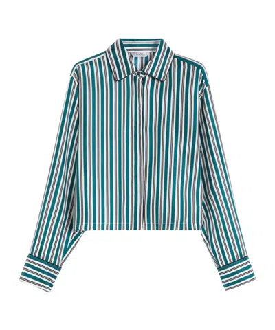 Max Mara Women's Brama Shirt Dark Green | Size It 46 | 2521116171600001