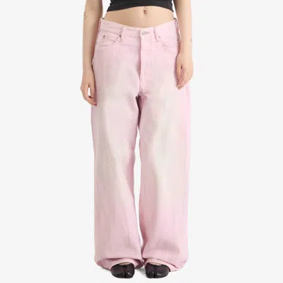 Acne Studios 1981 Vintage Wide Jeans In Pink