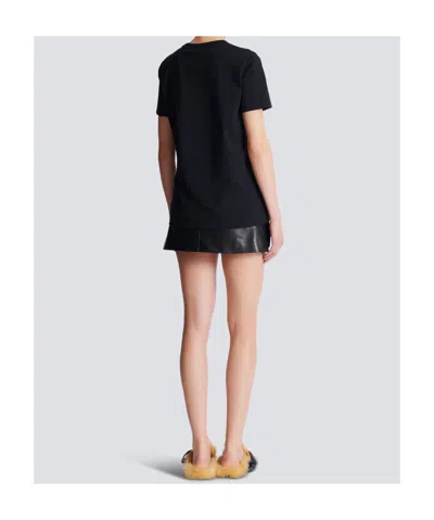 Balmain Organic Cotton T-shirt In Black