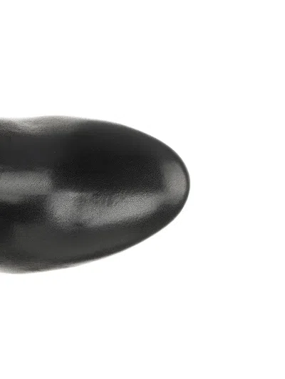 Stuart Weitzman Babette Leather Booties In Black