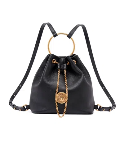 Chloé Small Bracelet Backpack In Grained Leather