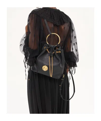 Chloé Small Bracelet Backpack In Grained Leather