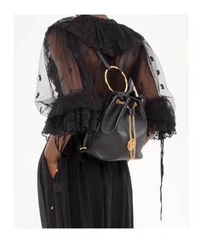 Chloé Small Bracelet Backpack In Grained Leather